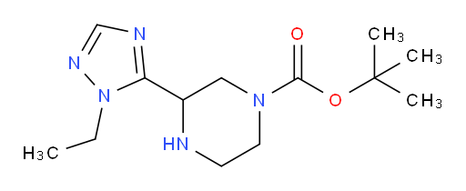 tert-butyl 3-(1-ethyl-1H-1,2,4-triazol-5-yl)piperazine-1-carboxylate