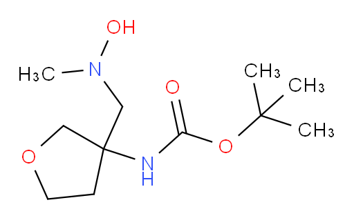 tert-butyl N-(3-{[hydroxy(methyl)amino]methyl}oxolan-3-yl)carbamate