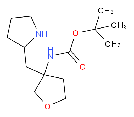 tert-butyl N-{3-[(pyrrolidin-2-yl)methyl]oxolan-3-yl}carbamate