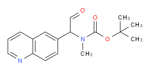 tert-butyl N-methyl-N-[2-oxo-1-(quinolin-6-yl)ethyl]carbamate