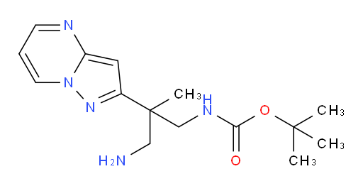 tert-butyl N-(3-amino-2-methyl-2-{pyrazolo[1,5-a]pyrimidin-2-yl}propyl)carbamate