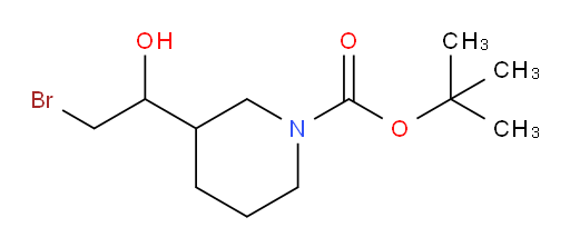 tert-butyl 3-(2-bromo-1-hydroxyethyl)piperidine-1-carboxylate