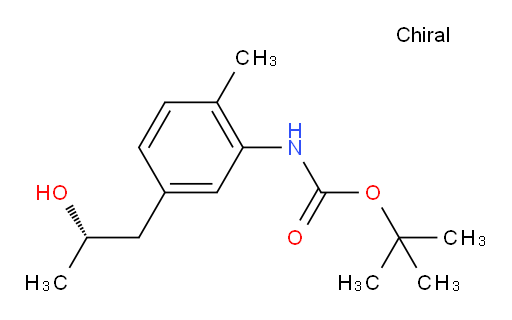 tert-butyl N-{5-[(2S)-2-hydroxypropyl]-2-methylphenyl}carbamate