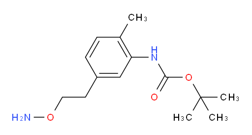 tert-butyl N-{5-[2-(aminooxy)ethyl]-2-methylphenyl}carbamate
