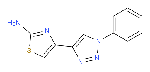 4-(1-phenyl-1H-1,2,3-triazol-4-yl)-1,3-thiazol-2-amine