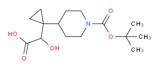2-(1-{1-[(tert-butoxy)carbonyl]piperidin-4-yl}cyclopropyl)-2-hydroxyacetic acid