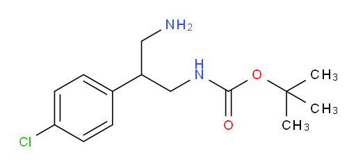 tert-butyl N-[3-amino-2-(4-chlorophenyl)propyl]carbamate