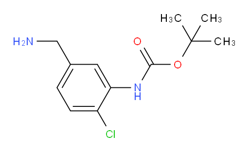 tert-butyl N-[5-(aminomethyl)-2-chlorophenyl]carbamate