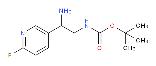 tert-butyl N-[2-amino-2-(6-fluoropyridin-3-yl)ethyl]carbamate