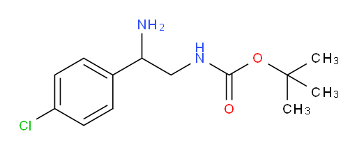 tert-butyl N-[2-amino-2-(4-chlorophenyl)ethyl]carbamate