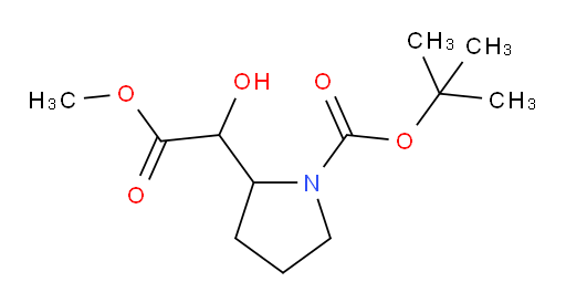 tert-butyl 2-(1-hydroxy-2-methoxy-2-oxoethyl)pyrrolidine-1-carboxylate