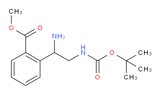 methyl 2-(1-amino-2-{[(tert-butoxy)carbonyl]amino}ethyl)benzoate