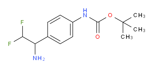 tert-butyl N-[4-(1-amino-2,2-difluoroethyl)phenyl]carbamate