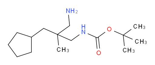 tert-butyl N-[3-amino-2-(cyclopentylmethyl)-2-methylpropyl]carbamate