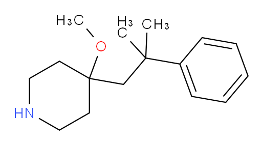 4-methoxy-4-(2-methyl-2-phenylpropyl)piperidine