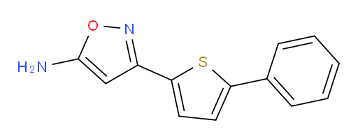 3-(5-phenylthiophen-2-yl)-1,2-oxazol-5-amine