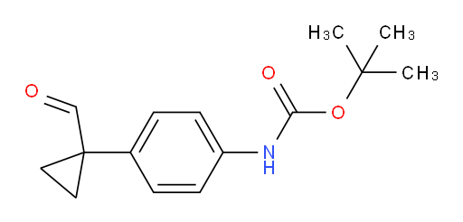 tert-butyl N-[4-(1-formylcyclopropyl)phenyl]carbamate