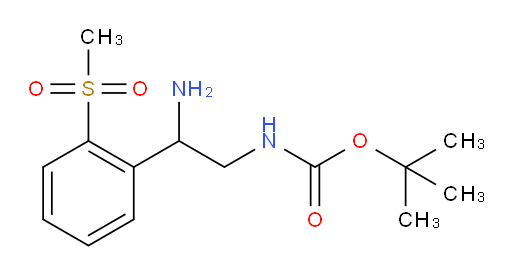 tert-butyl N-[2-amino-2-(2-methanesulfonylphenyl)ethyl]carbamate