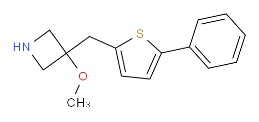 3-methoxy-3-[(5-phenylthiophen-2-yl)methyl]azetidine