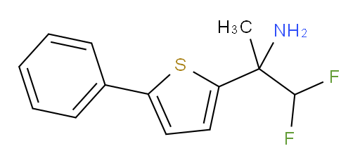 1,1-difluoro-2-(5-phenylthiophen-2-yl)propan-2-amine