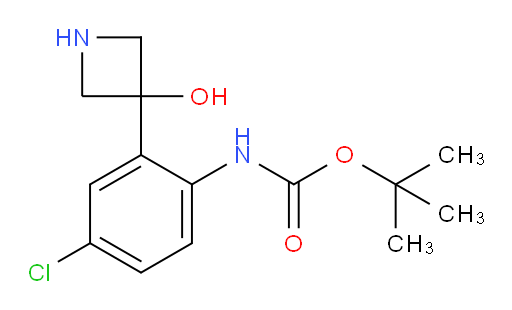 tert-butyl N-[4-chloro-2-(3-hydroxyazetidin-3-yl)phenyl]carbamate