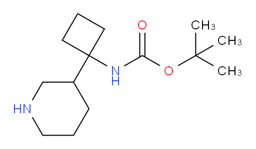 tert-butyl N-[1-(piperidin-3-yl)cyclobutyl]carbamate