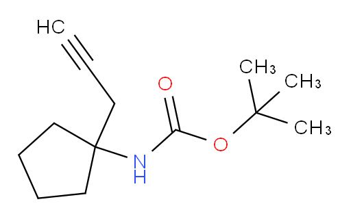 tert-butyl N-[1-(prop-2-yn-1-yl)cyclopentyl]carbamate