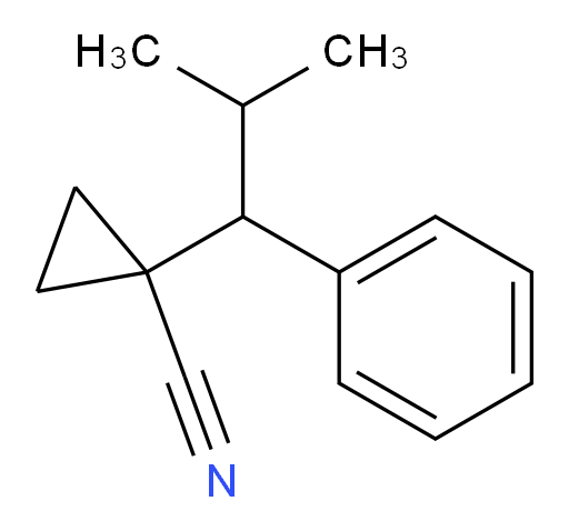 1-(2-methyl-1-phenylpropyl)cyclopropane-1-carbonitrile