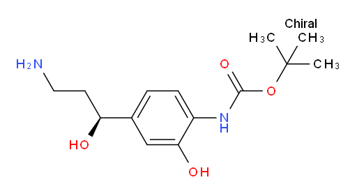 tert-butyl N-{4-[(1S)-3-amino-1-hydroxypropyl]-2-hydroxyphenyl}carbamate