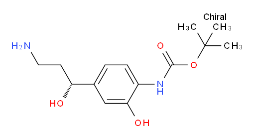tert-butyl N-{4-[(1R)-3-amino-1-hydroxypropyl]-2-hydroxyphenyl}carbamate