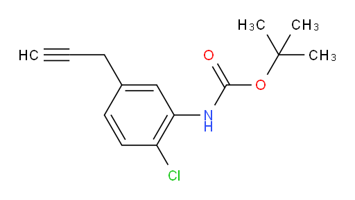 tert-butyl N-[2-chloro-5-(prop-2-yn-1-yl)phenyl]carbamate