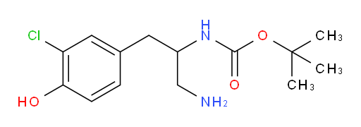 tert-butyl N-[1-amino-3-(3-chloro-4-hydroxyphenyl)propan-2-yl]carbamate