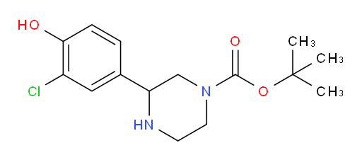 tert-butyl 3-(3-chloro-4-hydroxyphenyl)piperazine-1-carboxylate