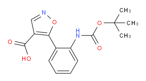 5-(2-{[(tert-butoxy)carbonyl]amino}phenyl)-1,2-oxazole-4-carboxylic acid