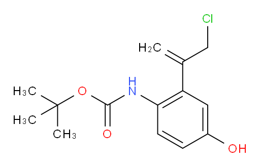 tert-butyl N-[2-(3-chloroprop-1-en-2-yl)-4-hydroxyphenyl]carbamate