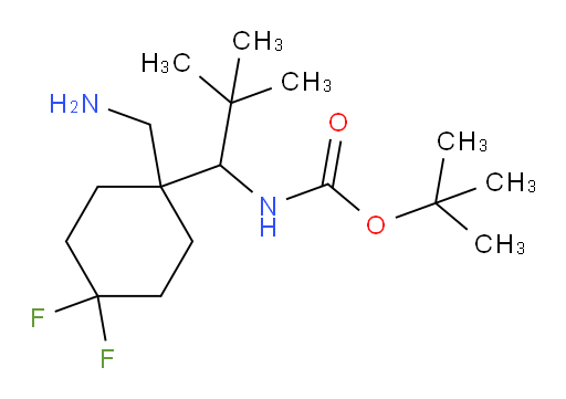 tert-butyl N-{1-[1-(aminomethyl)-4,4-difluorocyclohexyl]-2,2-dimethylpropyl}carbamate