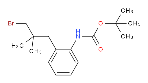 tert-butyl N-[2-(3-bromo-2,2-dimethylpropyl)phenyl]carbamate
