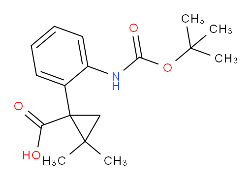1-(2-{[(tert-butoxy)carbonyl]amino}phenyl)-2,2-dimethylcyclopropane-1-carboxylic acid