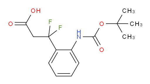 3-(2-{[(tert-butoxy)carbonyl]amino}phenyl)-3,3-difluoropropanoic acid