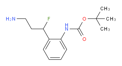 tert-butyl N-[2-(3-amino-1-fluoropropyl)phenyl]carbamate