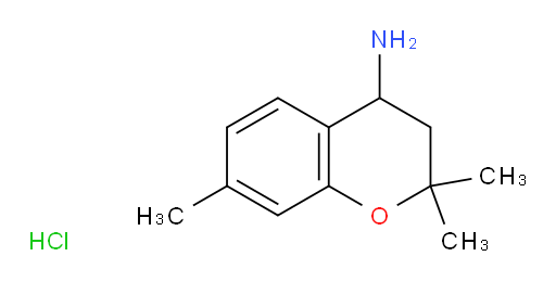 2,2,7-trimethyl-3,4-dihydro-2H-1-benzopyran-4-amine hydrochloride