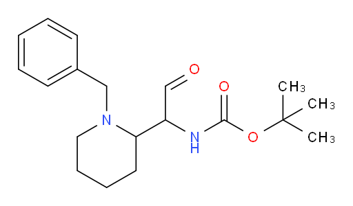 tert-butyl N-[1-(1-benzylpiperidin-2-yl)-2-oxoethyl]carbamate