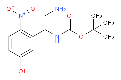 tert-butyl N-[2-amino-1-(5-hydroxy-2-nitrophenyl)ethyl]carbamate