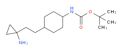 tert-butyl N-{4-[2-(1-aminocyclopropyl)ethyl]cyclohexyl}carbamate