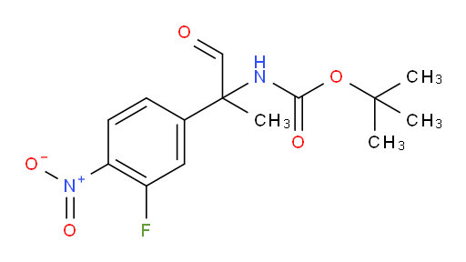 tert-butyl N-[2-(3-fluoro-4-nitrophenyl)-1-oxopropan-2-yl]carbamate