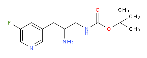 tert-butyl N-[2-amino-3-(5-fluoropyridin-3-yl)propyl]carbamate