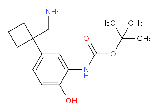 tert-butyl N-{5-[1-(aminomethyl)cyclobutyl]-2-hydroxyphenyl}carbamate