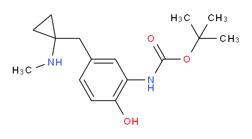 tert-butyl N-(2-hydroxy-5-{[1-(methylamino)cyclopropyl]methyl}phenyl)carbamate