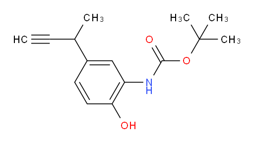 tert-butyl N-[5-(but-3-yn-2-yl)-2-hydroxyphenyl]carbamate