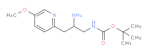 tert-butyl N-[2-amino-3-(5-methoxypyridin-2-yl)propyl]carbamate
